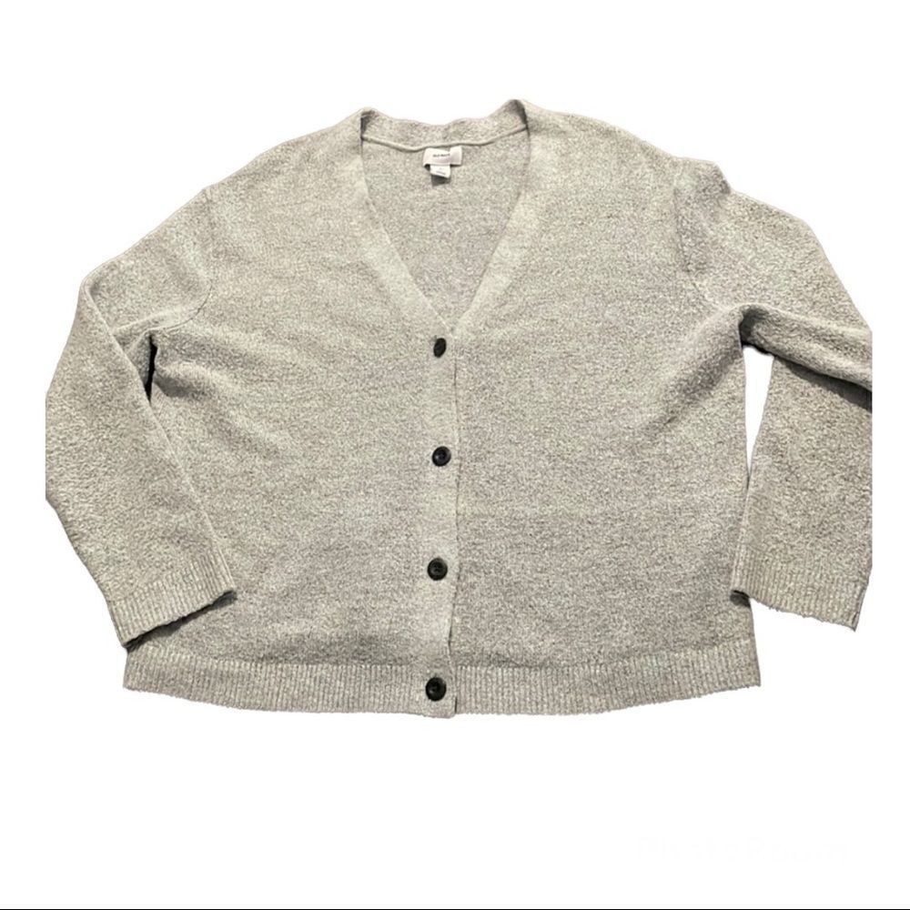OLD NAVY Grey Button Up Cardigan Size Large